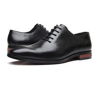 ENWIND Chaussure Derbys Homme Ville Costume Entreprise Chaussures Formelles Officiel à Lacets en Cuir Synthétique Oxfords Chaussures,Noir,47 EU
