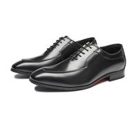 ENWIND Chaussure Derbys Homme Ville Habillées Formelles À Lacets Oxford Brogues pour Costume Mariage,Noir,40 EU