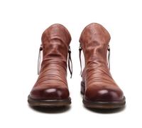 ENWIND Hommes Bottes De Chevalier Chelsea Fermeture Éclair sur Les Deux Côtés Bottines,Marron,44 EU