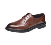 ENWIND Hommes Marié Robe de Mariée Chaussures Formelle Léger Oxford Sneakers Occasionnel Marche Derbys Chaussures,Marron,39 EU