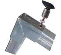 ENWINDXS L Square Tubing 90 Degree Corner Connector for Shelves, 1" 1-1/4" 1-1/2" 2" Square Tube Fittings-2 Way Connector, 4 6 8 12 15 20 Pcs(Silver-6pcs,50x50mm)