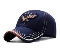Enwokran Casquette De Baseball Homme，Chapeaux de Baseball d'aigle Brodé, Unisexe 3D Brodé À La Main Chapeau de Soleil Décontractée Tendance