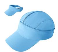 Enwokran Casquette de Baseball Unisexe Détachable à Double Usage Visiere Casquette à Séchage Rapide Visières de Soleil Anti-Soleil Casquette de Baseball Réglable et Respirante (Bleu Ciel)