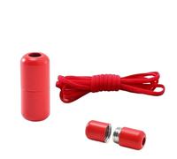 ENWWCH 2 ensembles Version lacets élastiques sans cravate de chaussure verrouillage en métal for baskets adultes lacet rapide paresseux chaussures Pour Adultes(All red)