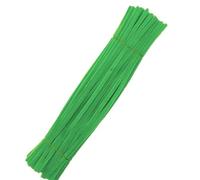 ENWWCH 200 pièces bâton en Peluche coloré Chenille tiges Tuyau Tige Fil Torsion Bande Bricolage Artisanat Jouet éducatif pour DIY(Light Green)