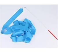 ENWWCH 3 pièces Rubans de Gymnastique colorés Ruban Danse Rythmique Filles Art Ballet Streamer Tige virevoltante Arc-en-Ciel bâton entraînement pour Les Spectacles(Sky Blue)