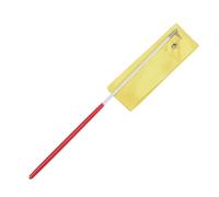 ENWWCH 5 pièces 2m Rubans de Gymnastique Professionnels Ruban Danse Art Rythmique Ballet Streamer pour Les Spectacles(Yellow)