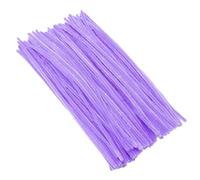 ENWWCH Bâtons de tiges Chenille colorés, 200 pièces, Artisanat Nettoyage, Jouets, colorées Faites à la Main, tuyaux, Fournitures d'artisanat pour DIY(Purple)