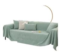 ENWWCH Couverture imperméable de Couleur Unie, Couverture complète Simple, en Chenille, for canapé, Anti-Rayures Chat, Protection Contre Les Rayures, Tapis pour Le Salon(07,180 x300 1pcs)