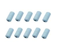 ENWWCH Fermoirs à lacets élastiques, 10 pièces, boucles de verrouillage Capsule en métal, extrémités pointe, sans cravate, accessoires lacet paresseux Pour Adultes(Gray)