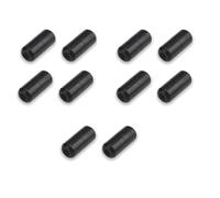 ENWWCH Fermoirs à lacets élastiques, 10 pièces, boucles de verrouillage Capsule en métal, extrémités pointe, sans cravate, accessoires lacet paresseux Pour Adultes(Black)