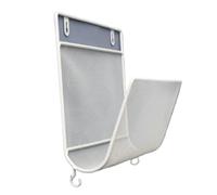 ENWWCH Furniture Iron Art Hanging Wall Storage Bookshelf Minimalist Style Magazine Rack Living Room Books And Newspapers Racks Pour Documents(White)