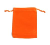 ENWWCH Lot de 100 sachets à bijoux en velours avec cordon serrage, for présentation cadeaux, mariage, bonbons, Noël Pour Mariages(Orange,9x12mm)
