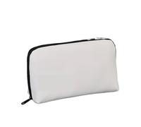 ENWWCH Lot de 2 Sacs Rangement Portables for câbles données, Souris, écouteurs, Batterie Externe, Accessoires numériques, Trousses Maquillage Voyage(White)