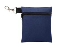 ENWWCH Lot de 2 Sacs Transport for balles Golf avec Boucle, Porte-Tees Portable, Fermeture éclair, Pochette Ceinture for 7 Standard pour Fitness(Deep Blue)