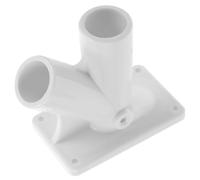 ENWWCH Lot de 2 Supports muraux for mât Drapeau extérieur en Forme V, Double Support résistant aux intempéries for Maison pour Jardin