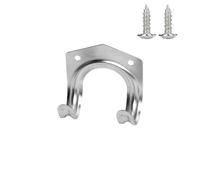 ENWWCH Lot de 24 Supports muraux Robustes à Double Crochet avec vis, for Garage, abri Jardin ou Rangement Mural. Support Suspension Multi-usages for Jardinage et Autres activités pour Garage Remise