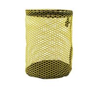 ENWWCH Pochette multifonctionnelle for balles de Golf, Sac Transport en Nylon Mesh avec Cordon sécurité for équipement et activités Plein air pour Fitness(Yellow Small)