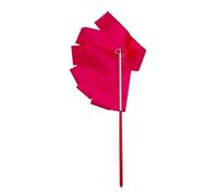 ENWWCH Ruban de Gymnastique Rythmique coloré, 3 pièces, Ruban Danse, Tige virevoltante, entraînement Ballet, Banderole, bâton d'art W2H5 pour Les Spectacles(Multi-Colored,4m)