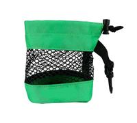 ENWWCH Sac de Rangement for balles Golf à Cordon, Pochette en Nylon Filet léger, Porte-Accessoires et Outils pour Fitness(Green Small)