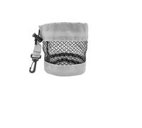 ENWWCH Sac de Rangement for balles Golf avec Fermeture à Cordon - Poches en Filet for Une Organisation Facile, Disponible Gris, Bleu et Noir. Disponible pour Fitness(Grey-S)