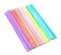 ENWWCH Tige de guirlandes en Peluche, 100/200/300 pièces, bâton torsadé Filaire, tiges Chenille colorées, Nettoyeur tuyaux, Bande Cheveux Faite à la Main pour DIY(Multi-Color,300pcs)