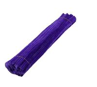 ENWWCH Tuyaux à Tige de Chenille, 100 pièces, Jouets créatifs for Bricolage, bâtons nettoyants, matériel Fait la Main, Bandes en Peluche pour DIY(Purple)