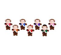 Enwye 1 Ensemble de 7 Petites marionnettes à Doigts de Singe Convient à l'heure du Conte, à l'heure du Jeu, à la Salle de t au Jeu de rôle Dramatique.