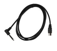 Enwye Câble Audio coudé à 90 degrés 6,35 mm mâle vers MIDI DIN 5 Broches mâle pour Clavier Piano 1,5 m 0,09 kg