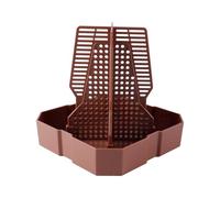 Enwye Gamelle pour Caméléon, Mangeoire en ABS pour Dragon Barbu avec Colonne pour Lézard, Guana Barbu, Gecko, Crapaud, Grenouille, Proie À Grimper Et À Déplacer, Brun Rougeâtre