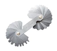 Enwye Jauge de Rayon d'arc concave-Convexe en Acier Inoxydable r1-7 mm avec Verrouillage, Acier allié traité thermiquement pour Une Mesure de précision