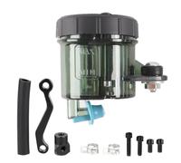 Enwye Kit d'adaptateur de Support de réservoir d'huile Rond pour maître-Cylindre à poussée directe pour Moto, Noir