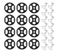 Enwye Kit de crochets métalliques pour housses de siège auto, 12 crochets métalliques, clip de verrouillage et 12 mandrins en plastique pour housses de siège auto