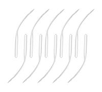 Enwye Lot de 10 Aiguilles pour Machine à Coudre à Point Invisible (L x l x 6 Dents, L x l x 2 Dents, 75/11 mm) pour Machines à Ourlet Invisible Portables et domestiques