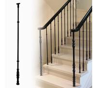 ENWYTE Balustres d'escalier Kit poteaux rampe d'escalier en métal empêcher les chutes lofts hôtels villas escaliers de bureau remodelage rampe d'escalier, broches de rampe décoratives(A0110,5PCS)