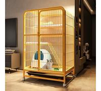 ENWYTE Cage Pour Chat Maison Pour Chat Bac À Litière Pour Chat Enclos Pour Animaux De Compagnie Avec Portes Avant Échelles De Rampe Plates-formes De Repos Plateau De Lits Cage Hamac Pour(78X55X108cm,Y