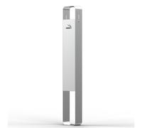 ENWYTE Cendrier Poubelle à Cigarettes Acier Inoxydable Pilier de Cendres Amovible résistant Les lieux publics extérieurs et Les couloirs d'hôtels mégots intérieur(Silver)
