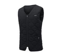 ENWYTE Gilet chauffant 20 plaques chauffantes tailles M à XXXXL température réglable lavable vêtement de travail d'hiver chauffe-corps (piles non incluses)(L)