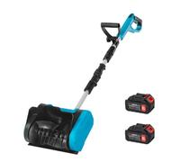 ENWYTE Pelle à Neige sans Fil souffleuse à Neige électrique Rechargeable Moteur sans balais de 1200 W portative Largeur de 31 cm Batterie Haute capacité de 4,0 Ah déneigement Efficace(2 Batteries)