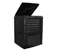 ENWYTE Seau à Compost Composteur de Jardin 300 L Convertisseur de déchets Grande capacité Composteur en Plastique Ventilation Assemblage Facile Respectueux Sol Fertile Recyclage Stockage(Black)