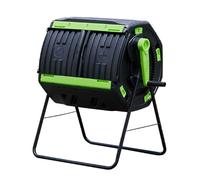 ENWYTE Seau à Compost de Jardin 200L Composteur à Double Porte Aération en Plastique Convertisseur de déchets Écologique Rotation sans Effort Facile à Assembler Balcon Jardin