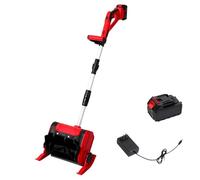 ENWYTE Souffleuse Neige électrique télescopique sans Fil Pelle Neige portative Pliable 30 cm Largeur 17,8 cm Hauteur 6 m Distance Projection Longueur réglable Pelle Neige Rechargeable(1 Battery)