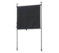ENWYTE Store Enrouleur Extérieur Auvent Enroulable Vertical Écran de Confidentialité Pare-Soleil Rétractable Manuellement Protection UV Isolation Thermique Blocage de la Lumière(Dark gray,250*270CM)