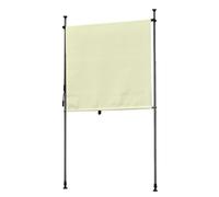 ENWYTE Store Enrouleur Extérieur Auvent Enroulable Vertical Écran de Confidentialité Pare-Soleil Rétractable Manuellement Protection UV Isolation Thermique Blocage de la Lumière(Beige,150x270cm)