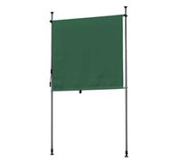 ENWYTE Store Enrouleur Extérieur Auvent Enroulable Vertical Écran de Confidentialité Pare-Soleil Rétractable Manuellement Protection UV Isolation Thermique Blocage de la Lumière(Dark Green,100x270cm)