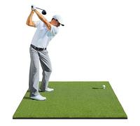 ENWYTE Tapis de Golf Pratique intérieure/extérieure 1,5 x 1,2 m Haute élasticité, Rangement Enroulable 2 épaisseurs au Choix simulateur de Golf entraînement à la Conduite(120 * 150CM,15MM)