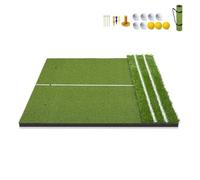 ENWYTE Tapis Golf Tapis Frappe 1,5 x 1,2 m EVA antidérapant Simulateurs de Golf Lignes de Guidage résistantes à l'usure Pliable Utilisation intérieure/extérieure(Storage Belt,15mm)