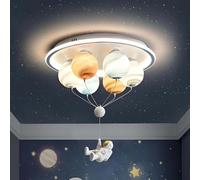 ENXING Lustre De Chambre Moderne Pour Enfants Lampe Suspendue Étoilée Dimmable Avec Lampe Pendant Salon LED Garçon Et Fille Chambre Lustre Lampes Suspendues D'astronaute(B)