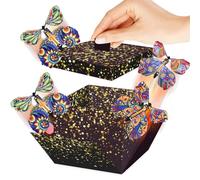 enxingo Boîte cadeau papillon explosion avec boîte cadeau surprise pour la Saint-Valentin, Noël, la fête des mères, un anniversaire, un mariage