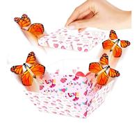 enxingo Butterfly explosion Gift Box avec boîte Flying Butterfly, Saint Valentin, Noël, fête des mères, anniversaire, mariage surprise argent cadeau Pack (blanc)
